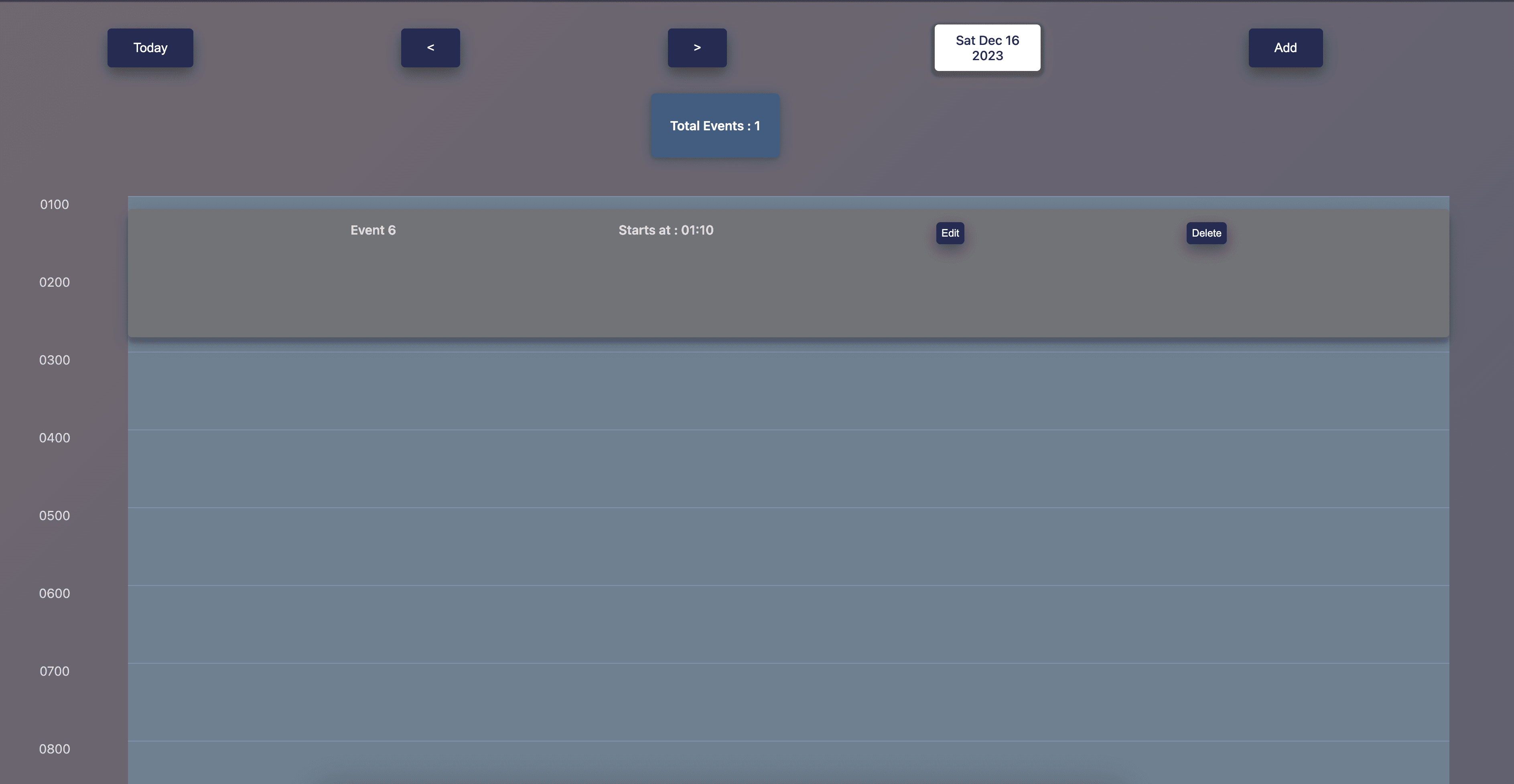 Event Calender App